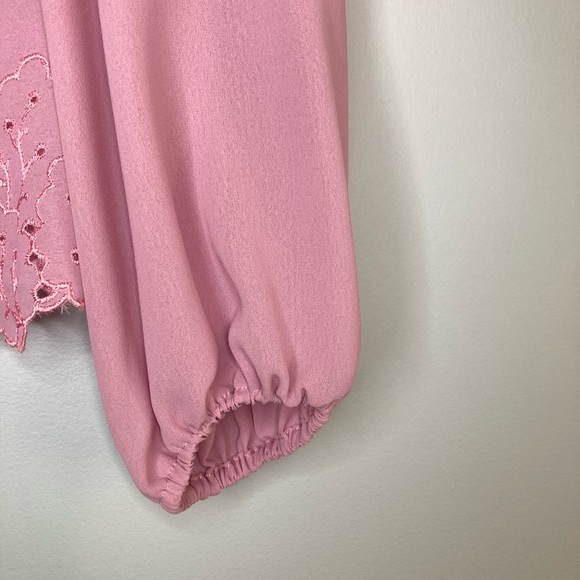 💐Long sleeve cape with scalloped embroidered hem - Picture 6 of 6